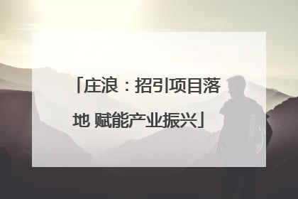 庄浪：招引项目落地 赋能产业振兴